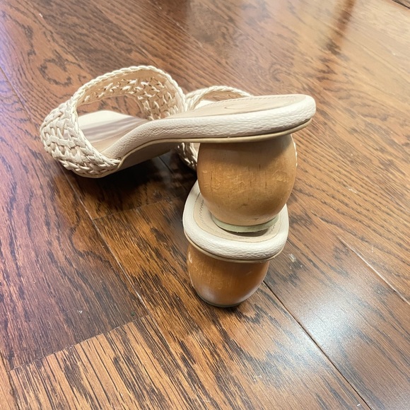 Genuine Leather Blush Pink Sandals low heel women’s size 7.5 - Picture 6 of 6